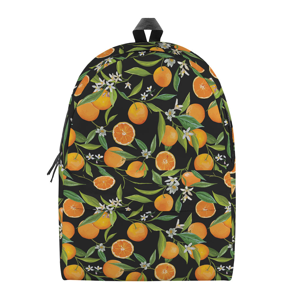 Orange Fruit Pattern Print Backpack
