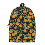 Orange Fruit Pattern Print Backpack