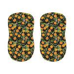 Orange Fruit Pattern Print Bar Stool Covers