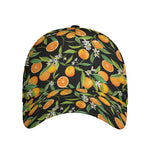 Orange Fruit Pattern Print Baseball Cap