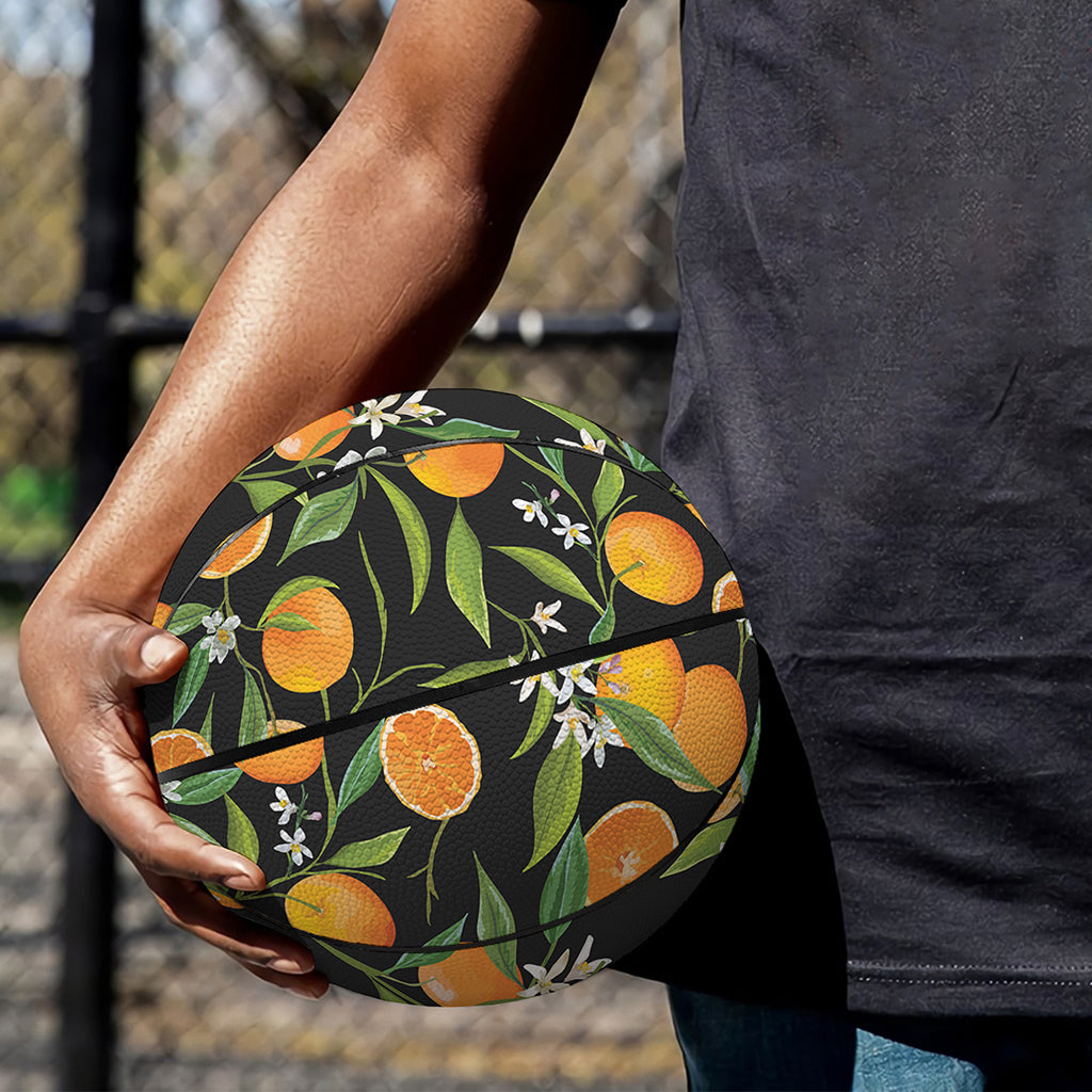 Orange Fruit Pattern Print Basketball