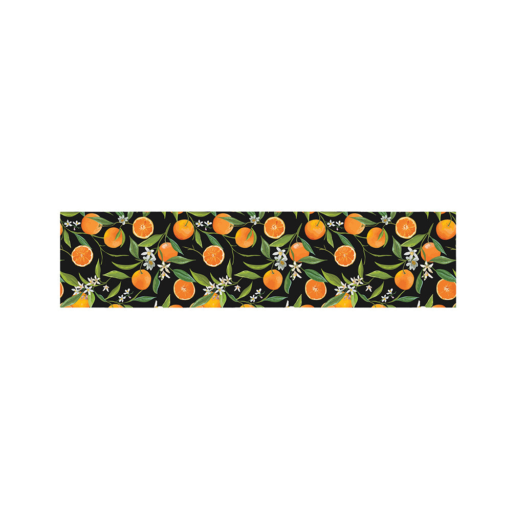 Orange Fruit Pattern Print Bed Runner