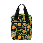 Orange Fruit Pattern Print Bible Tote Bag