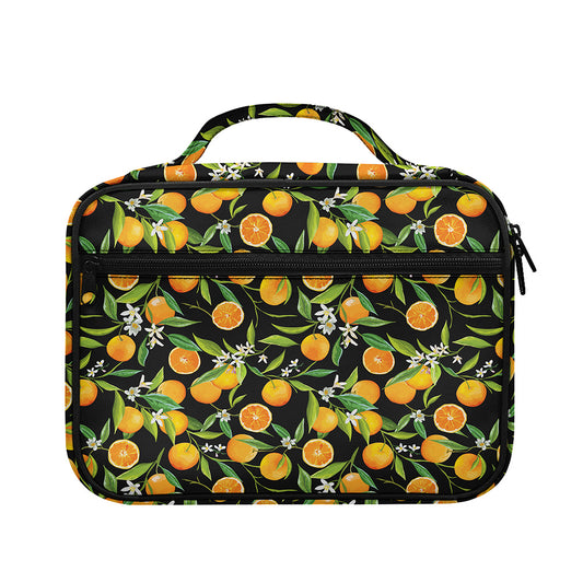 Orange Fruit Pattern Print Briefcase Bible Bag