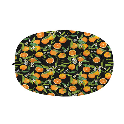 Orange Fruit Pattern Print Car Side Mirror Covers