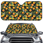Orange Fruit Pattern Print Car Windshield Sun Shade