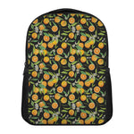 Orange Fruit Pattern Print Casual Backpack