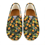 Orange Fruit Pattern Print Casual Shoes