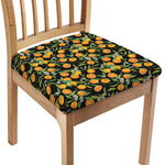 Orange Fruit Pattern Print Chair Cushion Cover