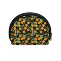 Orange Fruit Pattern Print Coin Purse