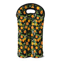 Orange Fruit Pattern Print Double Neoprene Wine Tote