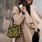 Orange Fruit Pattern Print Double Strap Bible Bag