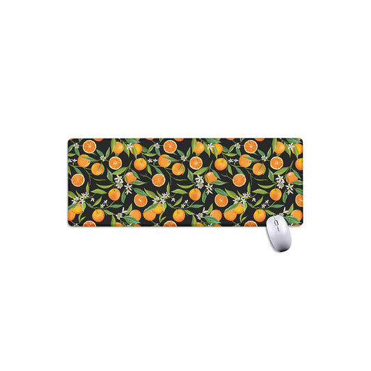 Orange Fruit Pattern Print Extended Mouse Pad