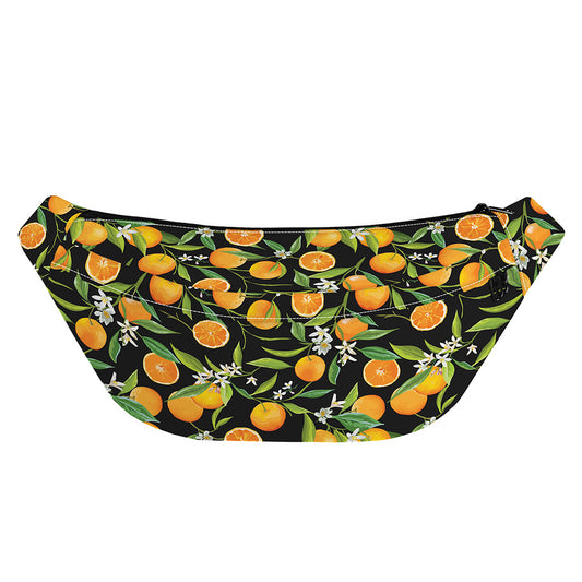 Orange Fruit Pattern Print Fanny Pack