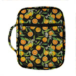 Orange Fruit Pattern Print Front Pocket Bible Bag