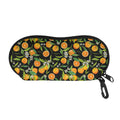 Orange Fruit Pattern Print Glasses Case