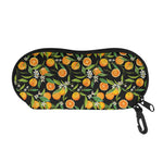 Orange Fruit Pattern Print Glasses Case
