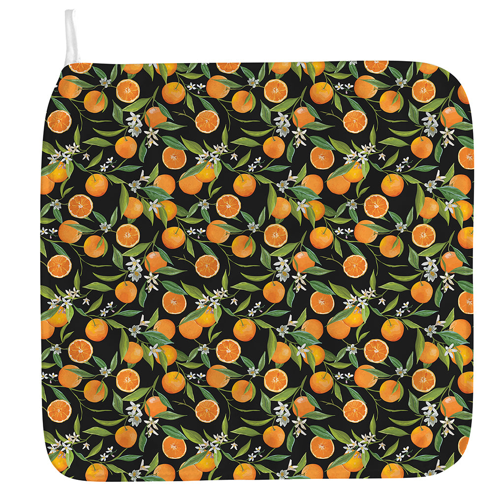 Orange Fruit Pattern Print Hand Towel