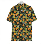 Orange Fruit Pattern Print Hawaiian Shirt