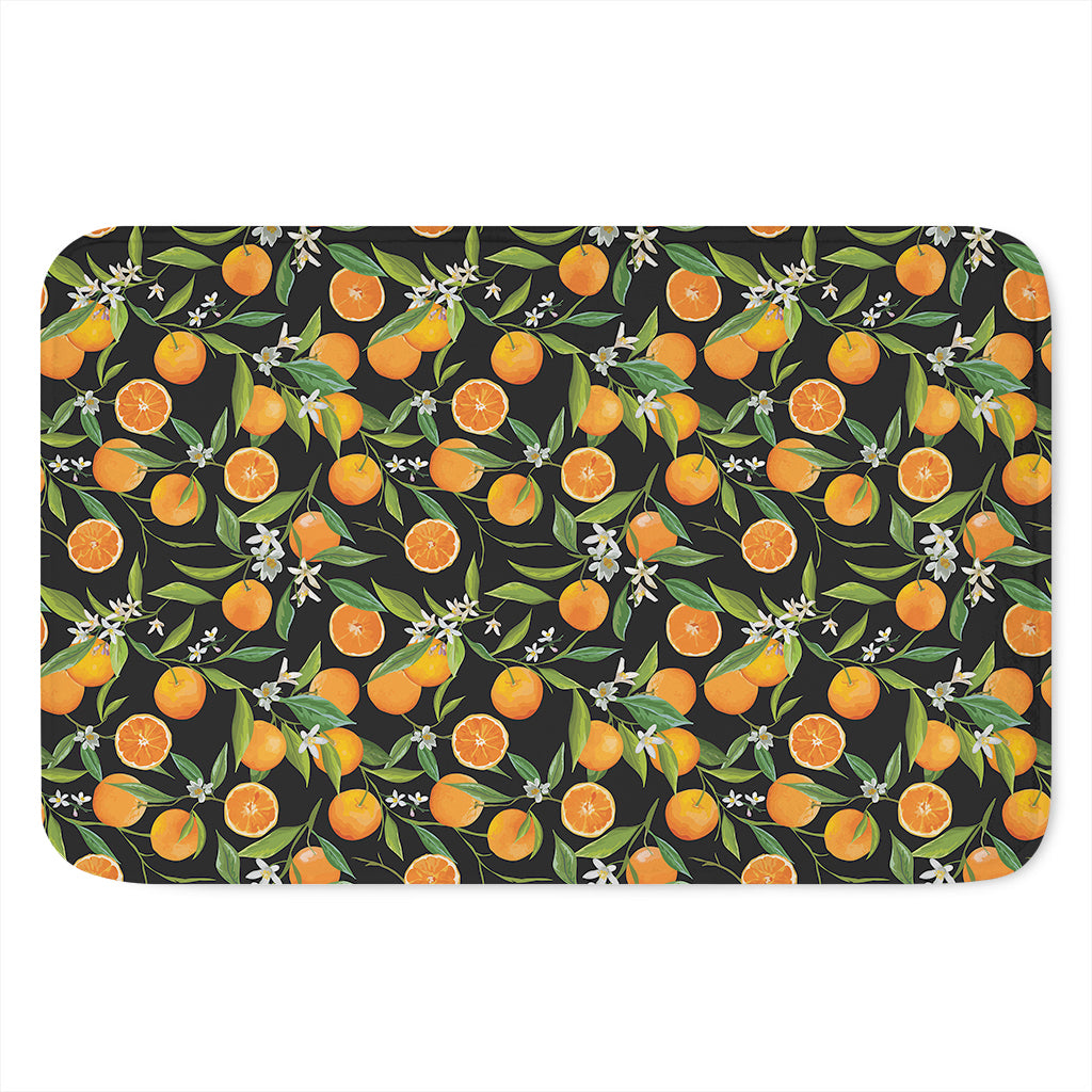 Orange Fruit Pattern Print Indoor Door Mat