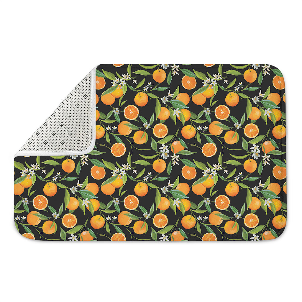 Orange Fruit Pattern Print Indoor Door Mat