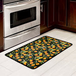 Orange Fruit Pattern Print Kitchen Mat