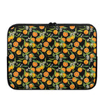 Orange Fruit Pattern Print Laptop Sleeve