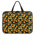 Orange Fruit Pattern Print Laptop Sleeve With Handle