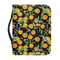 Orange Fruit Pattern Print Leather Bible Cover
