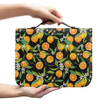 Orange Fruit Pattern Print Leather Bible Cover