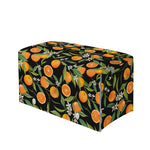 Orange Fruit Pattern Print Leather Tissue Box Cover