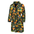 Orange Fruit Pattern Print Men's Bathrobe