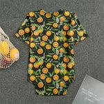 Orange Fruit Pattern Print Men's Bodysuit