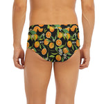 Orange Fruit Pattern Print Men's Briefs