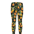 Orange Fruit Pattern Print Men's Leggings