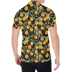 Orange Fruit Pattern Print Men's Shirt