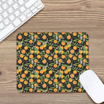 Orange Fruit Pattern Print Mouse Pad