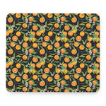 Orange Fruit Pattern Print Mouse Pad