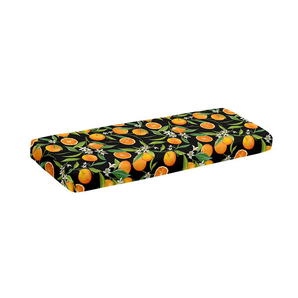 Orange Fruit Pattern Print Piano Keyboard Cover