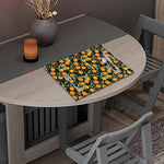 Orange Fruit Pattern Print Placemat