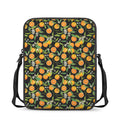 Orange Fruit Pattern Print Rectangular Crossbody Bag
