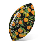Orange Fruit Pattern Print Rugby Ball