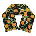 Orange Fruit Pattern Print Scarf