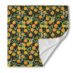 Orange Fruit Pattern Print Silk Bandana