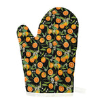 Orange Fruit Pattern Print Single Oven Mitt