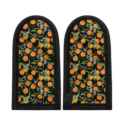 Orange Fruit Pattern Print Skillet Handle Cover