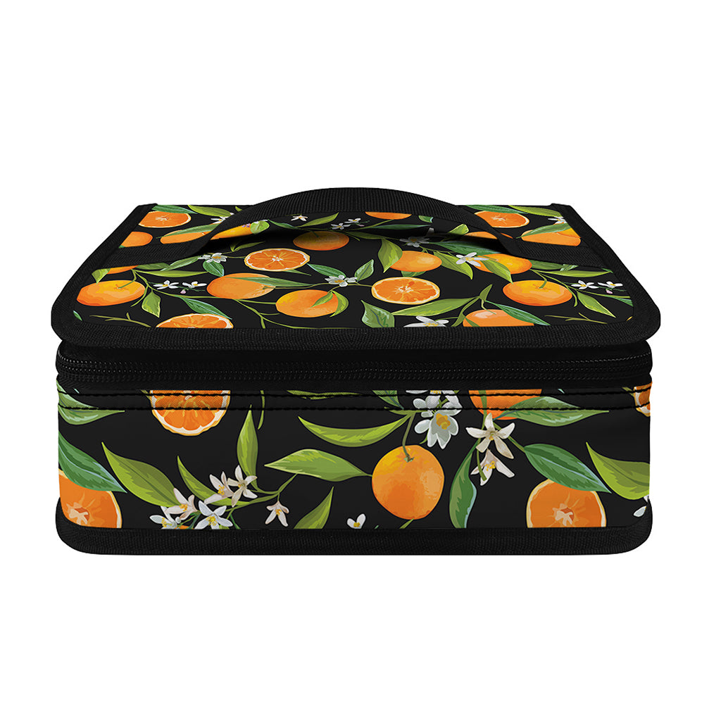 Orange Fruit Pattern Print Small Lunch Bag