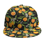 Orange Fruit Pattern Print Snapback Cap