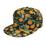 Orange Fruit Pattern Print Snapback Cap