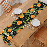 Orange Fruit Pattern Print Table Runner
